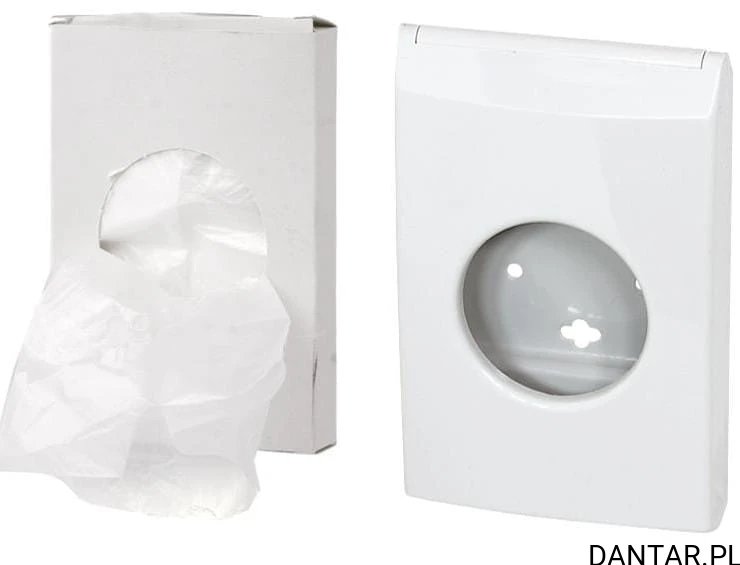 Dozownik biały na woreczek higieniczny 60884