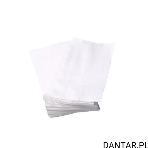 Torebka papierowa fałdowa biała 1,5kg M 14x7x28 65615 a100 
