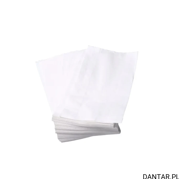 Torebka papierowa fałdowa biała 1,5kg M 14x7x28 65615 a100 