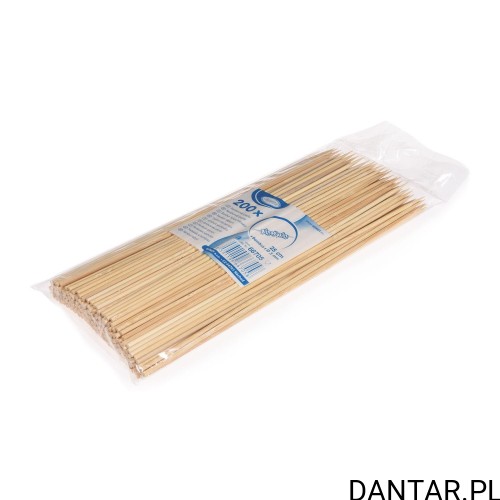 Patyczki bambusowe do szaszłyków zaostrzone 25cm a200/50 66705
