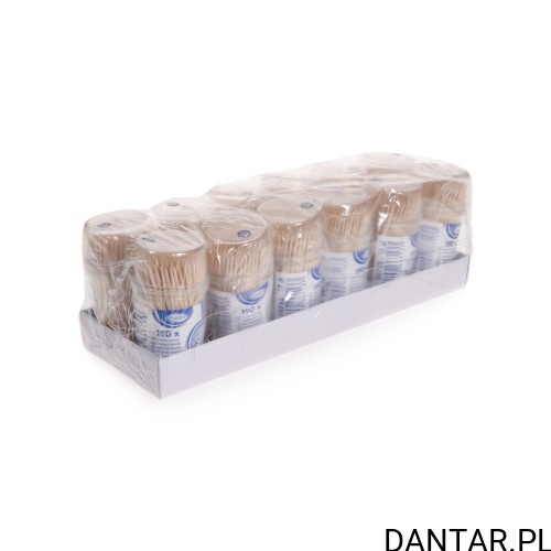 Wykałaczka drewniana w kubeczku z zamknięciem a190/12  66713