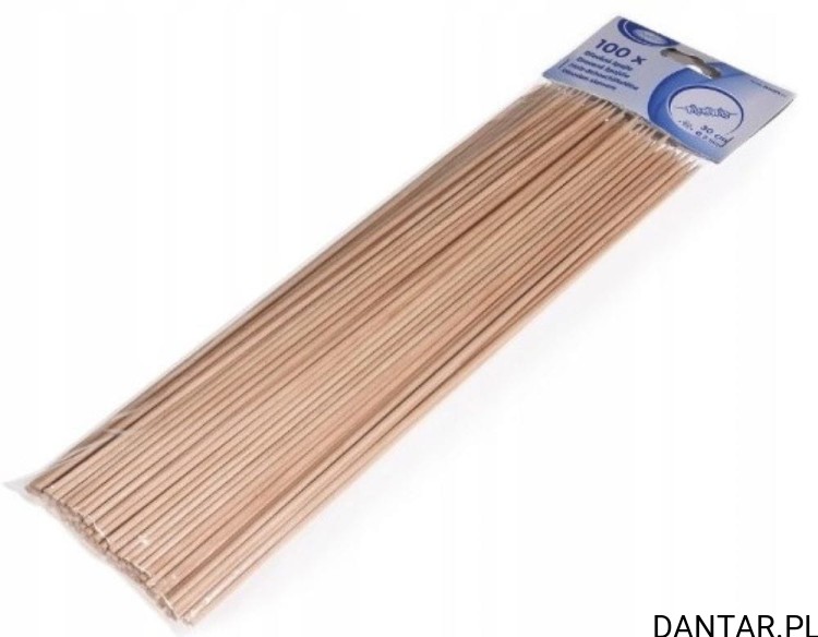 Patyczki bambusowe do szaszłyków zaostrzone 30cm a100 66753