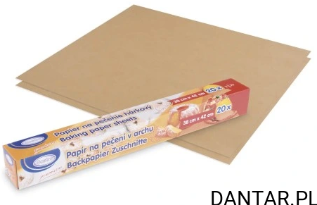 Papier do pieczenia w arkuszach 38x42 20szt brązowy 69300 a20/24