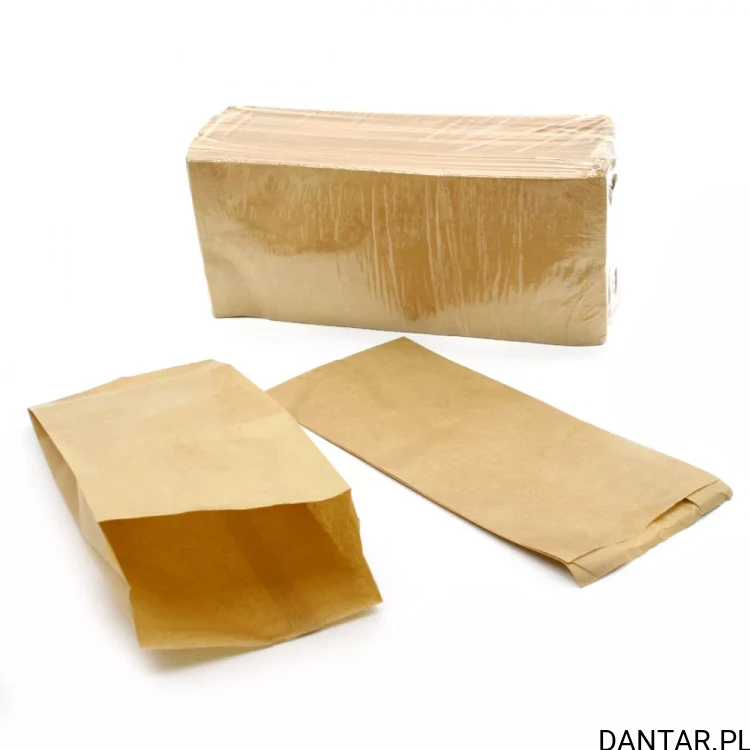 Torebka papierowa fałdowa brąz 1,5kg 14+7x29cm a500 70915