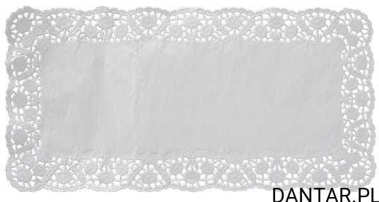 Serwetka papierowa ażurowa prostokątna biała 30x40 cm 72230 a100/20