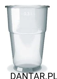 Kubek shake transparentny 300ml *95 76103 a50/16 