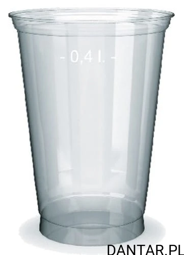 Kubek shake transparentny 400ml *95 a50/16 76104