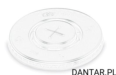 Przykrywka dekiel z nacięciem na słomkę do kubka *90mm transparentny a100/10 76281
