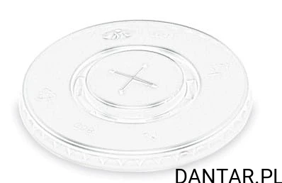 Przykrywka dekiel z nacięciem na słomkę do kubka *90mm transparentny a100/10 76281