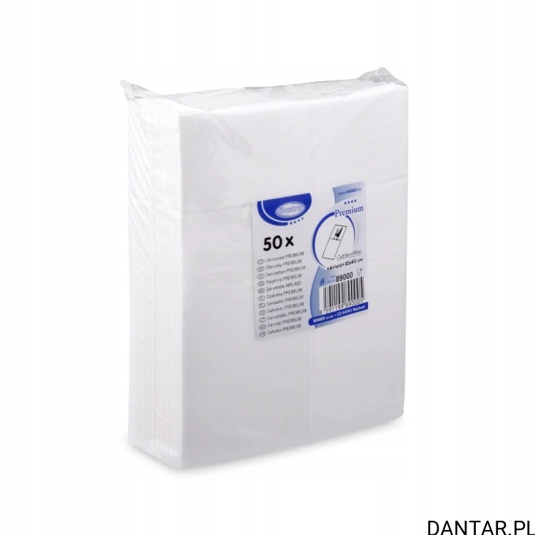 Serwetka kieszonka na sztućce CutleryStar Premium biała 32x40 89000 a50/25