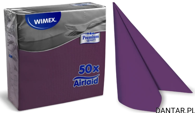 Serwetki premium 40x40 cm ciemnofioletowe fizelina 89111 a50/16