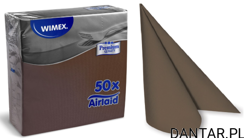 Serwetki premium 40x40 cm brązowa flizelina 89121 a50/16