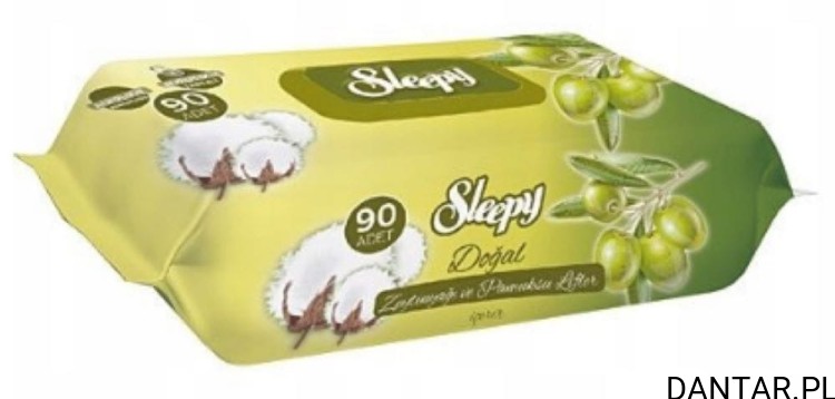 Chusteczki nawilżające SLEEPY EASY oliwka a90/24
