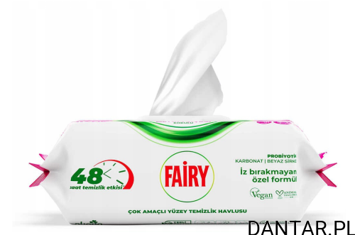 Chusteczki czyszczące uniwersalne Fairy lilia a100/12