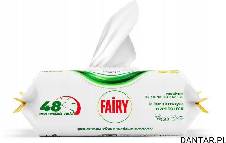 Chusteczki czyszczące uniwersalne Fairy lemon a100/12