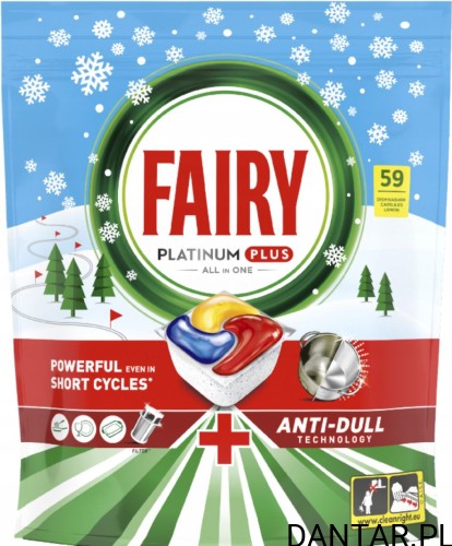 Kapsułki Fairy platinum plus lemon tabletki do zmywarek a59