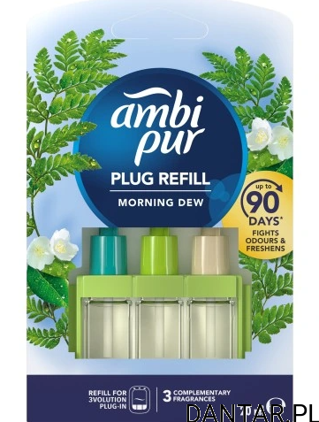 Ambi pur odświeżacz do kontaktu 3volution zapas 20ml morning dew a1/7