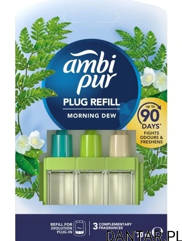 Ambi pur odświeżacz do kontaktu 3volution zapas 20ml morning dew a1/7