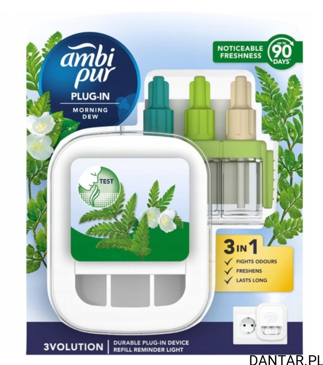 Ambi pur odświeżacz do kontaktu starter 3volution morning dew a1/4