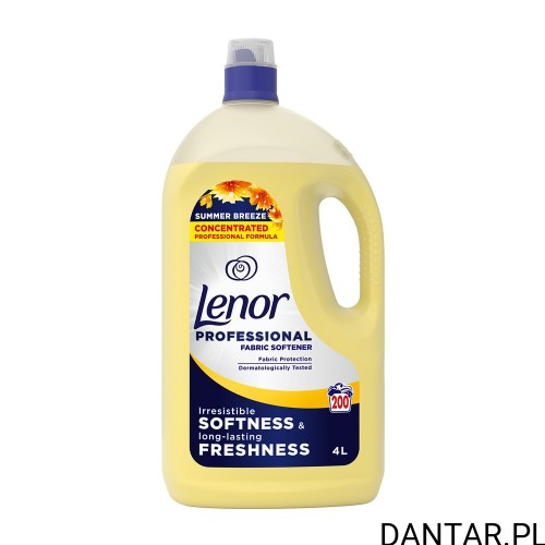 Jedna butelka Lenor Professional Summer Breeze 4 l