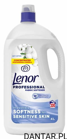 Płyn do płukania Lenor 4l soft cotton biały a1/3
