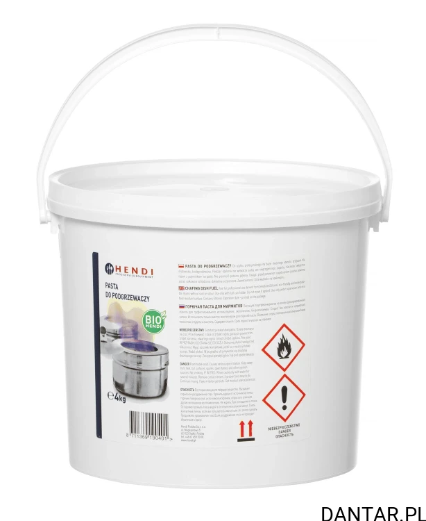 Paliwo pasta do podgrzewaczy wiadro 4kg 