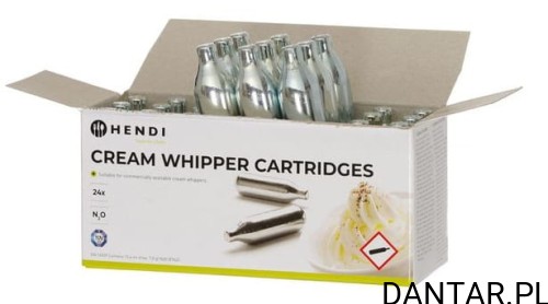 Naboje do syfonu do bitej śmietany a24 Hendi