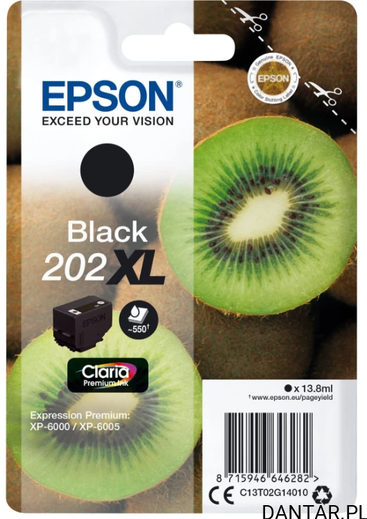 Tusz Epson 202XL Black oryginał