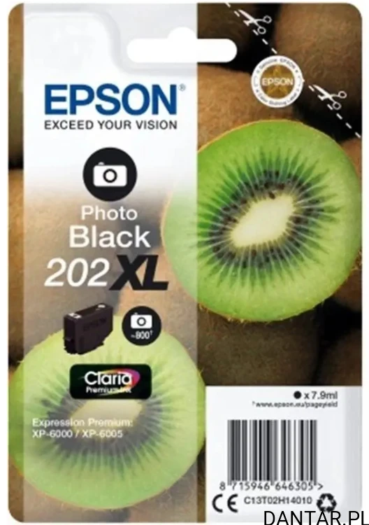Tusz Epson 202XL Photo black oryginał