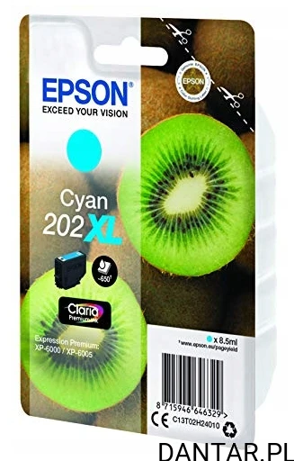 Tusz Epson 202XL Cyan oryginał