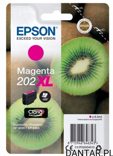 Tusz Epson 202XL Magenta oryginał