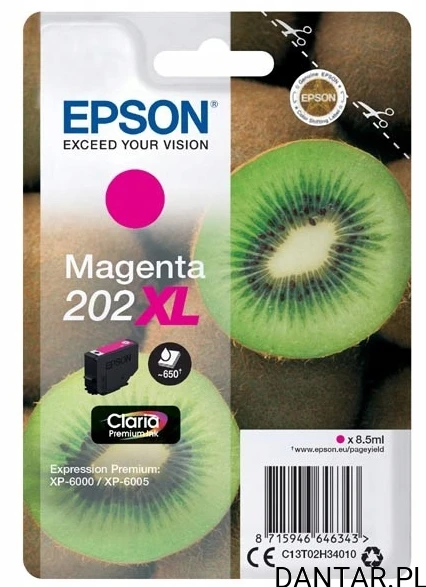 Tusz Epson 202XL Magenta oryginał