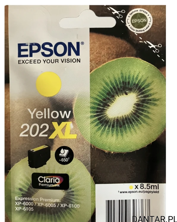 Tusz Epson 202XL Yellow oryginał