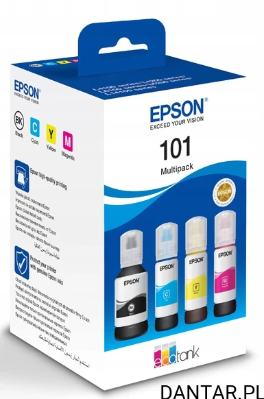 Epson zestaw 4 tuszy 101 CMYK 25,5k L6160/6170/4150/4160  C13T03V64A oryginał