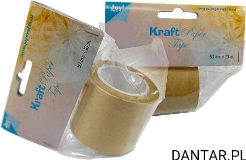 Taśma papierowa samop. 50mmx10m Kraft 