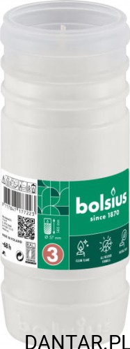 Wkład do znicza 3 dni parafinowy Bolsius a1/20 