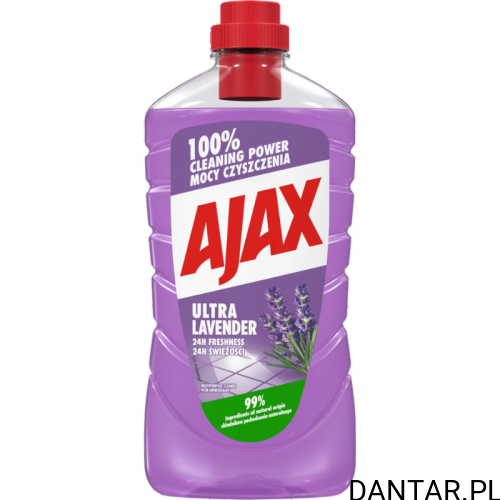 Ajax płyn do podłóg 1l lawenda a1/12