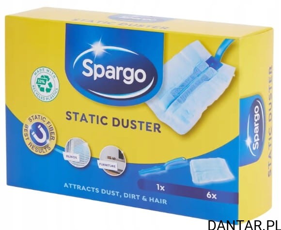 Miotełka spargo do kurzu elekrostatyczna + 6x wkład 