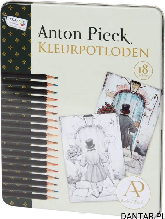 Kredki w metalowym pudełku Anton Pieck a18