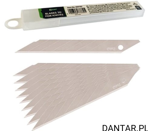 Ostrza małe precyzyjne 9mm kąt 30st Dorco a10 