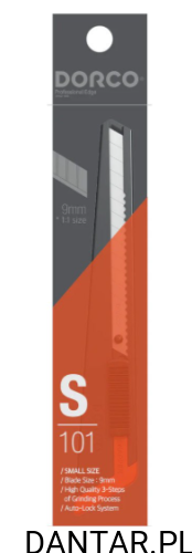 Nóż segmentowy łamany do tapet DORCO 9mm S101 a1/10