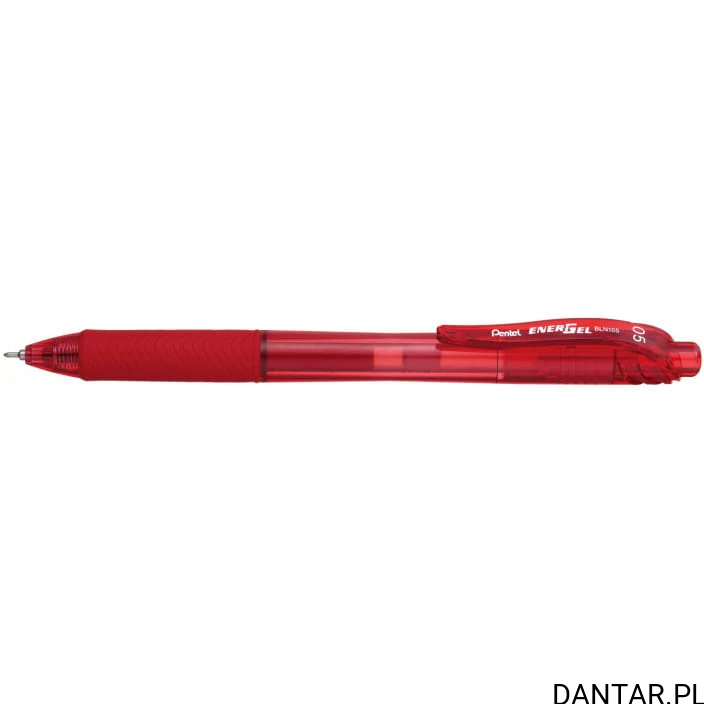 Cienkopis żelowy BLN-105 0,5mm czerwony Pentel a1/12