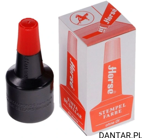 Tusz do stempli czerwony Horse a1/12