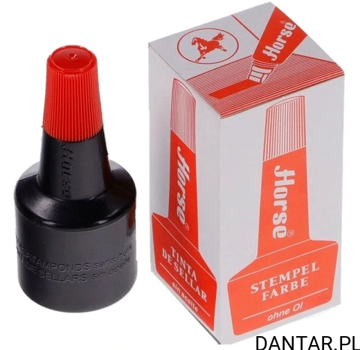 Tusz do stempli czerwony Horse a1/12