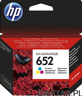 Tusz HP 652 kolor 3835/4535 oryginał 200str