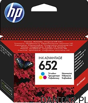 Tusz HP 652 kolor 3835/4535 oryginał 200str
