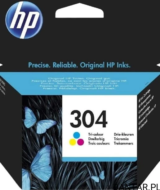 Tusz HP 304 DJ 3720/3730 czarny oryginał 120str