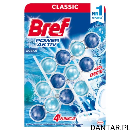 Bref wc kulki 3x50g power activ morska bryza a3/9