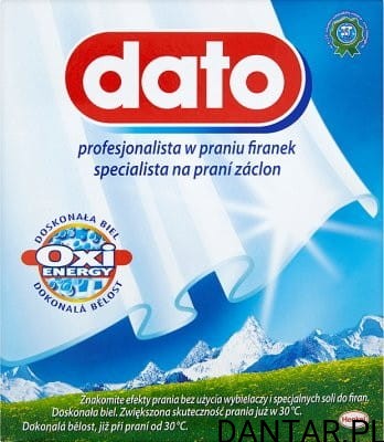 Proszek do firan Dato 365g kartonik