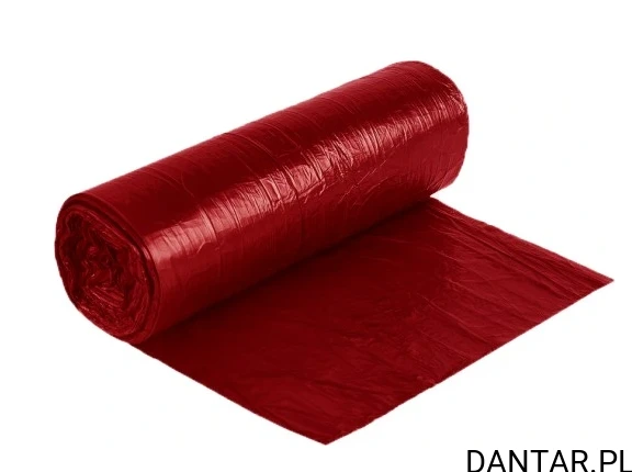 Worki 60l na śmieci czerwone HD Sipeko a30/40